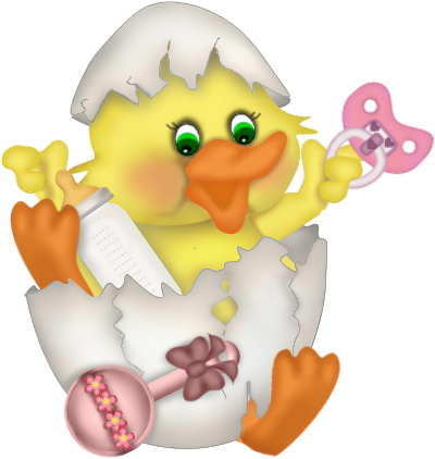 Images Are On A Transparent Background Baby Yellow - Easter Egg With Chicken (424x457), Png Download