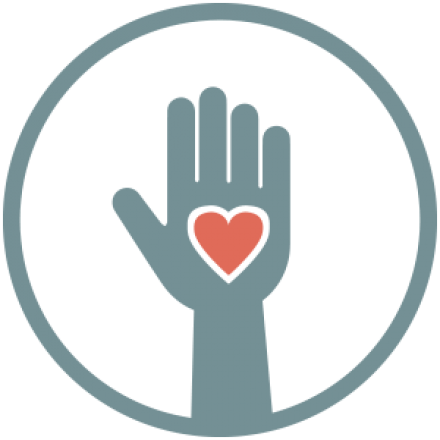 Current Volunteer Opportunities - Volunteer Hand Heart (440x440), Png Download