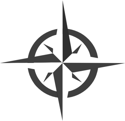 Nautical Star Symbol - Compass Rose Clip Art (400x400), Png Download
