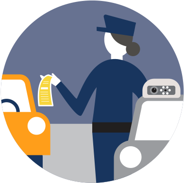 Support Parking Personnel - Parking Enforcement Officer Clipart (650x406), Png Download