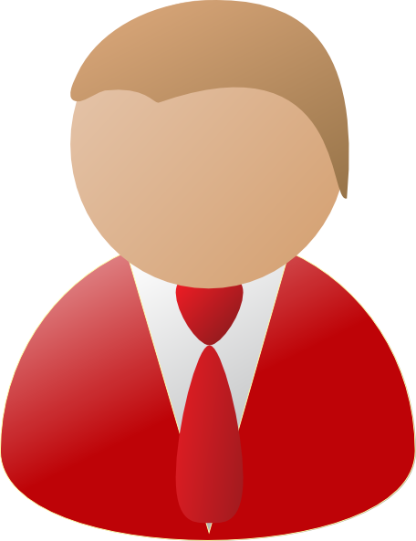 Teamstijl Person Icon Red Clip Art - Person Clip Art (456x593), Png Download