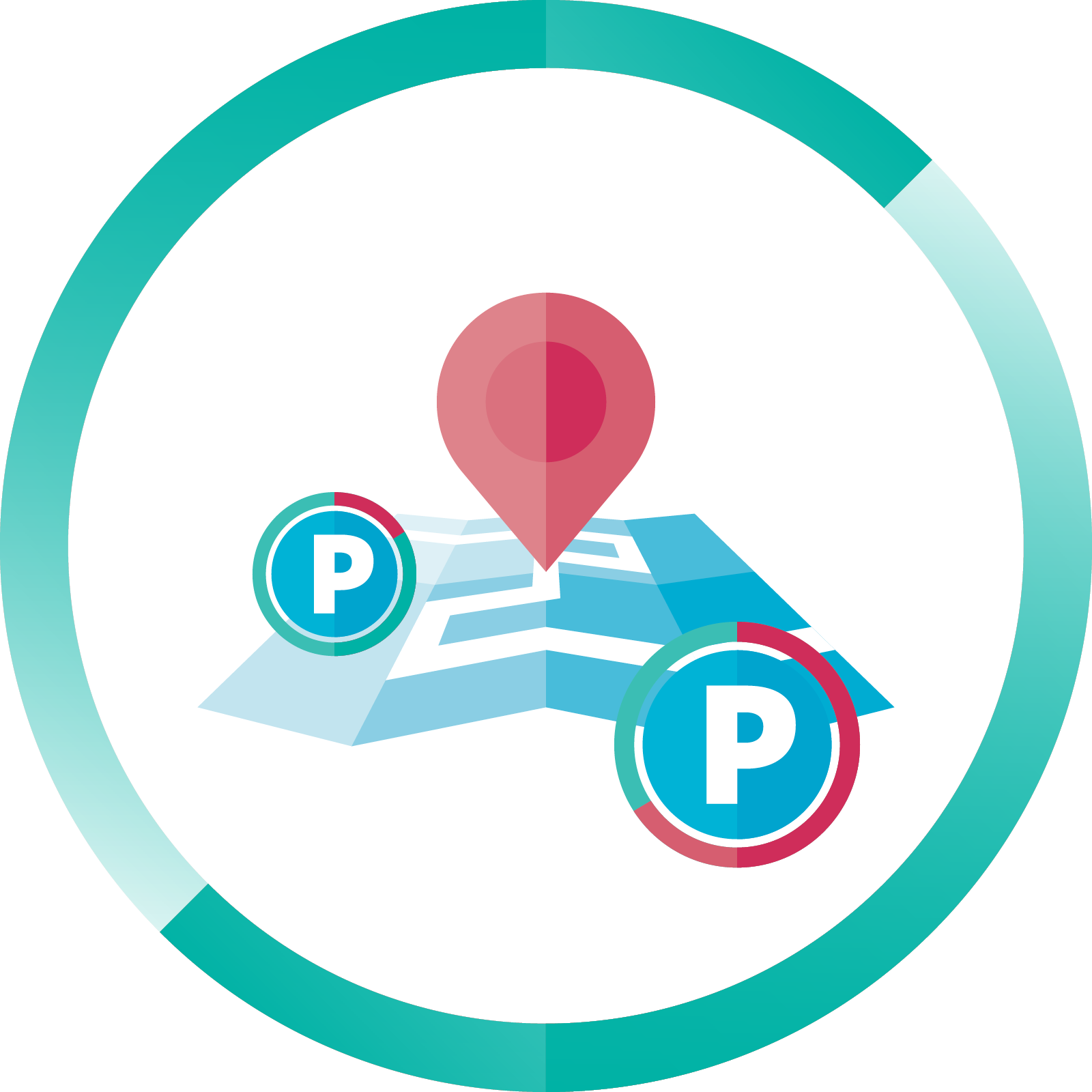 Smart Parking - People Smart Mobility Icon (1600x1600), Png Download