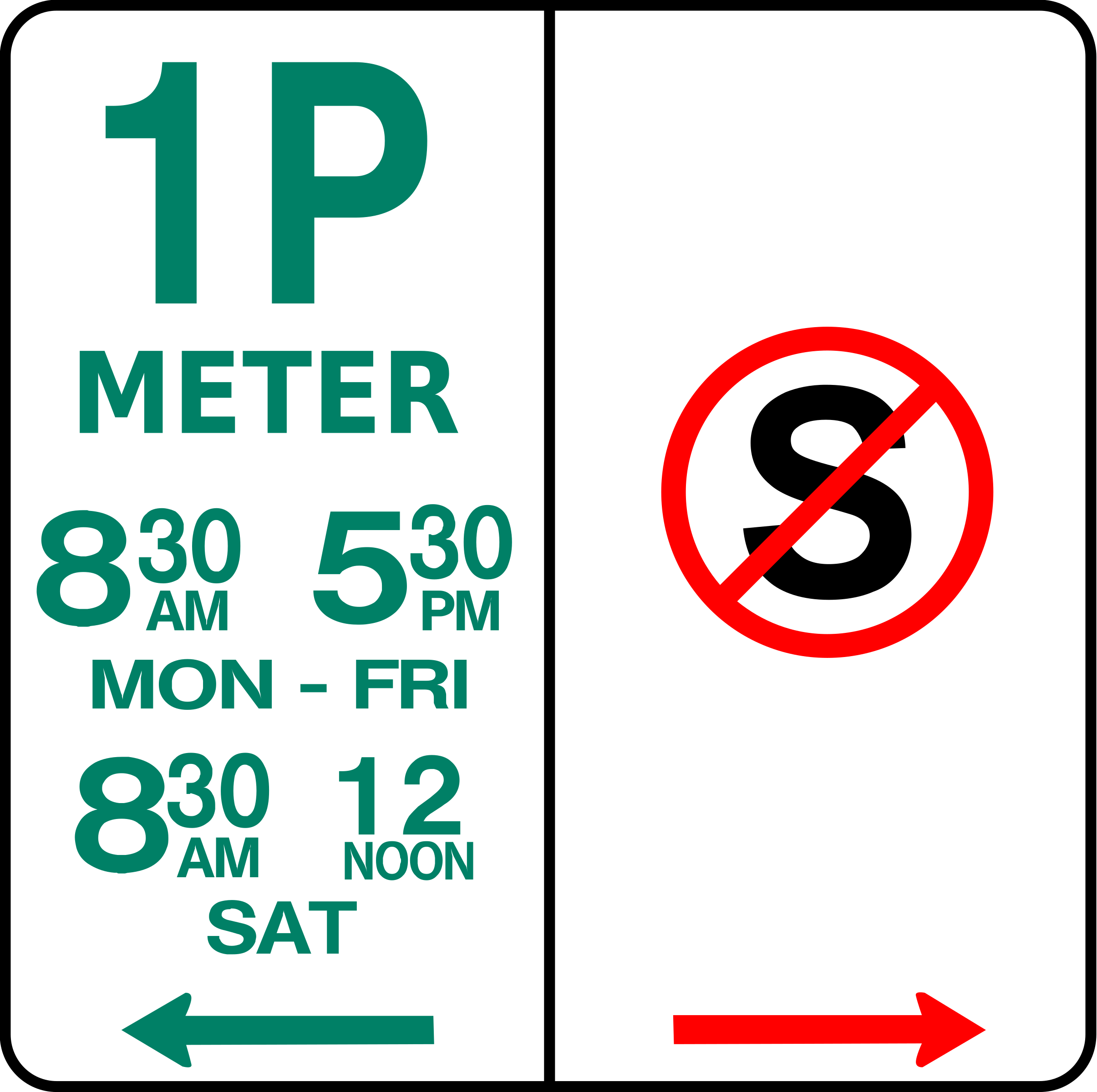 How To Set Use Leomarc Sign Parking And No Standing - No Standing Signs (600x598), Png Download