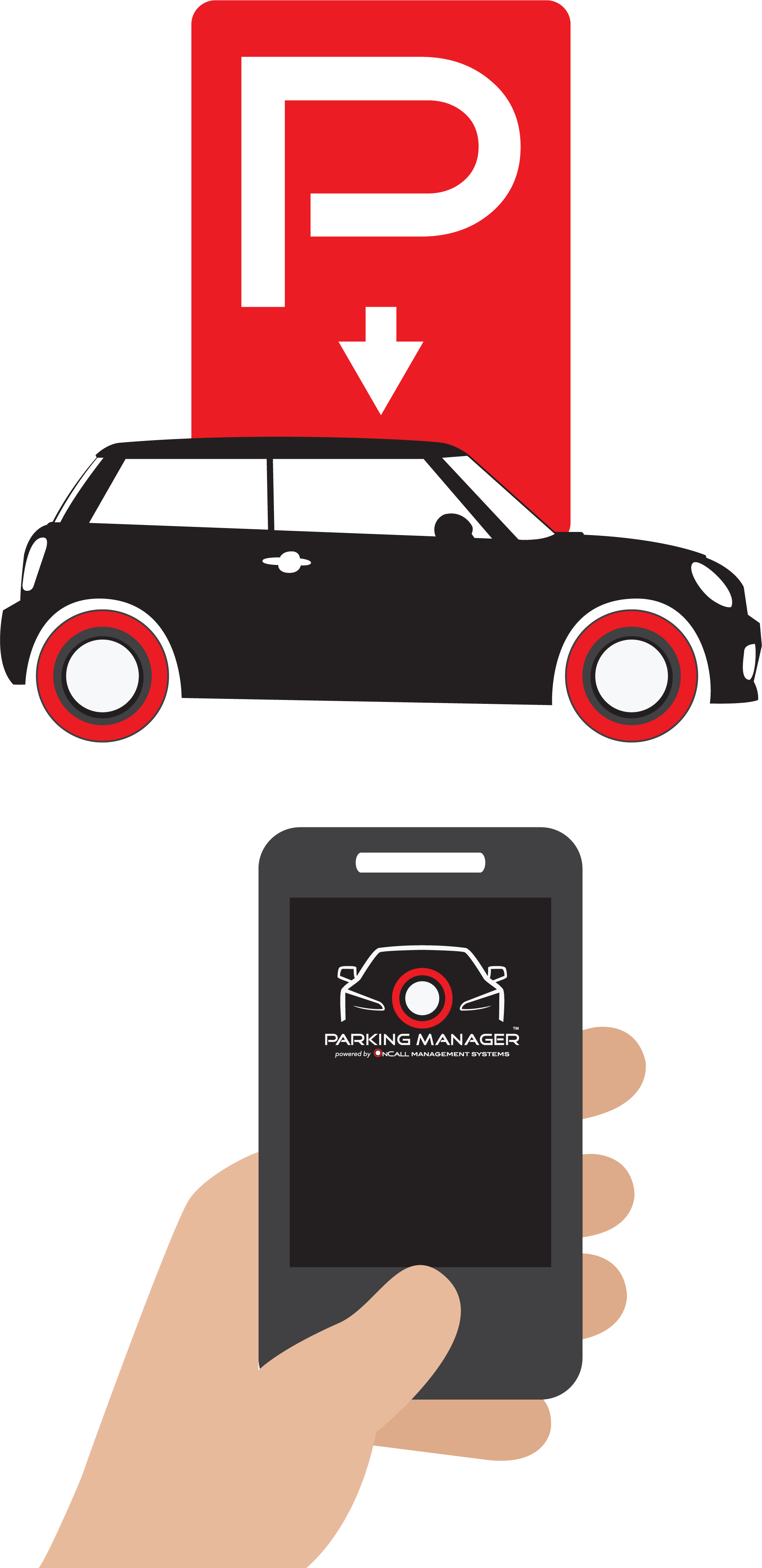 Oncall Parking Manager - Product (1969x4050), Png Download