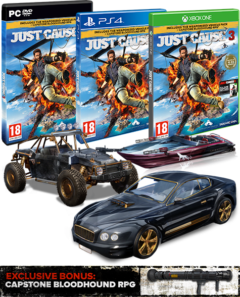 Just Cause - Just Cause 3 Gold Edition (475x588), Png Download