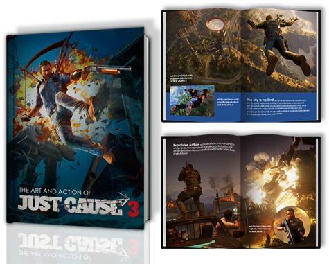 Just Cause 3 Collector's Edition Content Choices Include - Art Of Just Cause 3 (500x386), Png Download