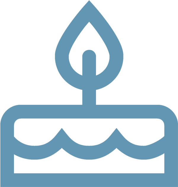 Cake Icon Blue - First Birthday Icons Png (948x980), Png Download