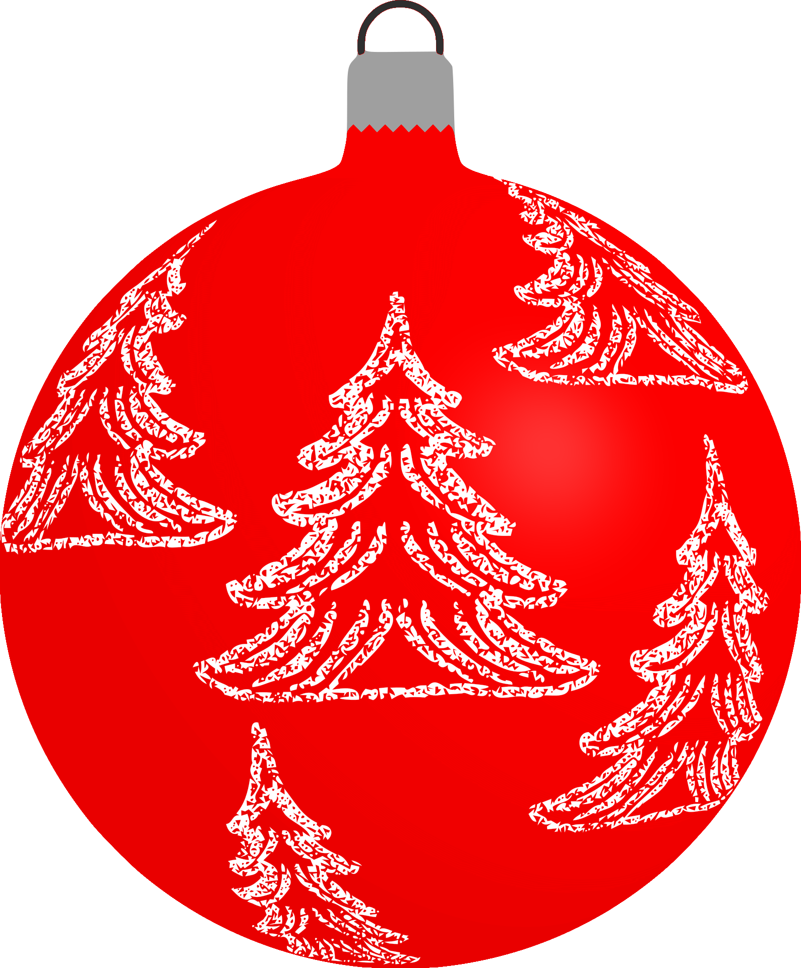 Red Christmas Baubles Clipart (1589x1920), Png Download