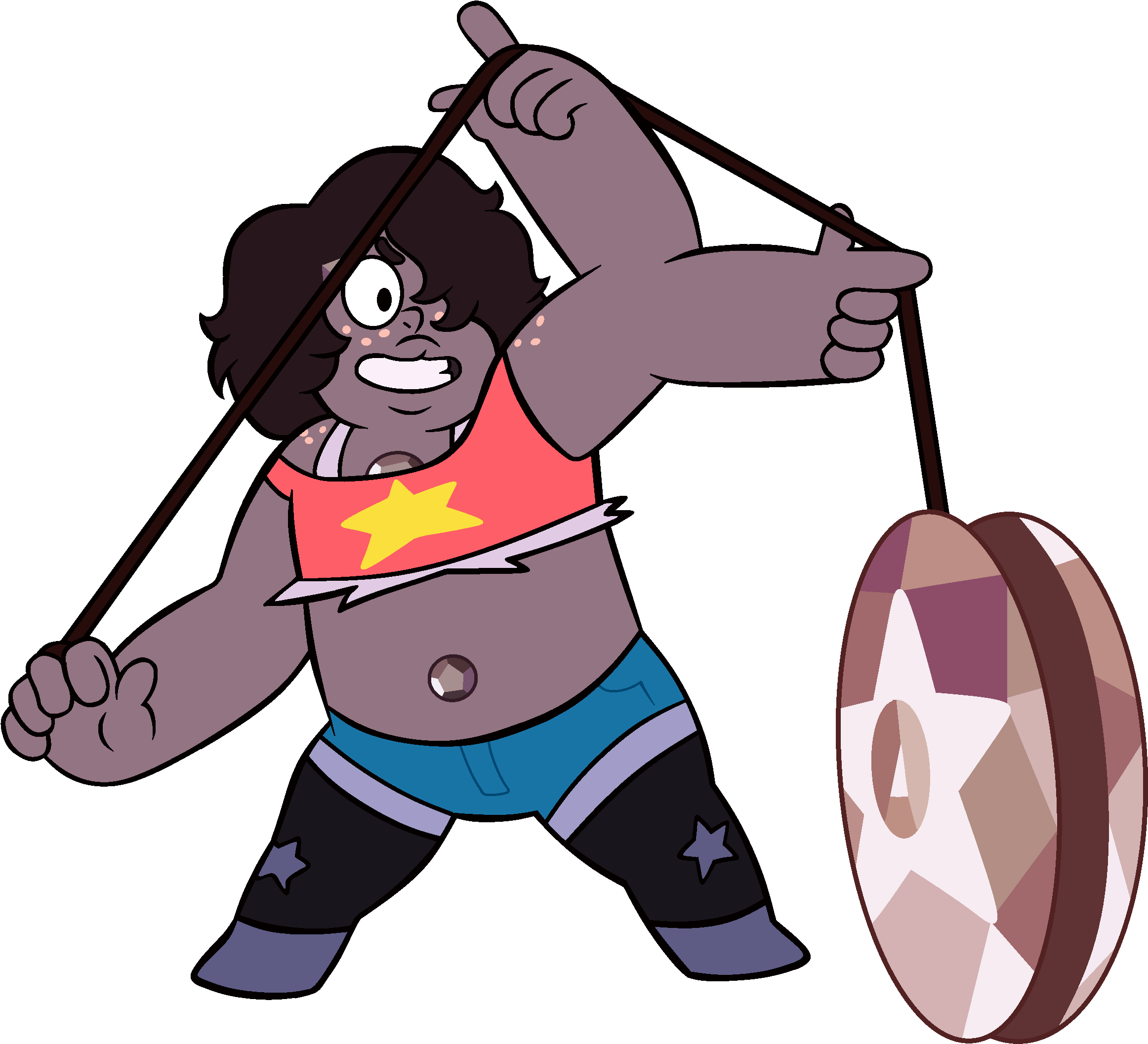 Smoky Quartz By Pearl - Steven Universe Fusion With Amethyst (2500x2209), Png Download