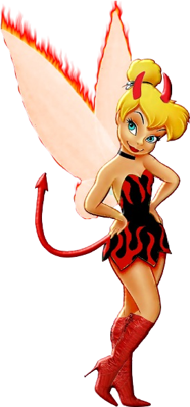 Tinkerbell - Tinker Bell On Fire (400x600), Png Download