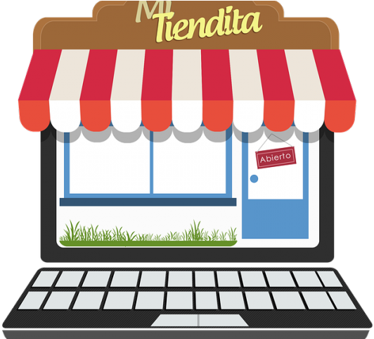 Retail Free On Dumielauxepices Net Computer - Shop Online Vector Png (640x480), Png Download