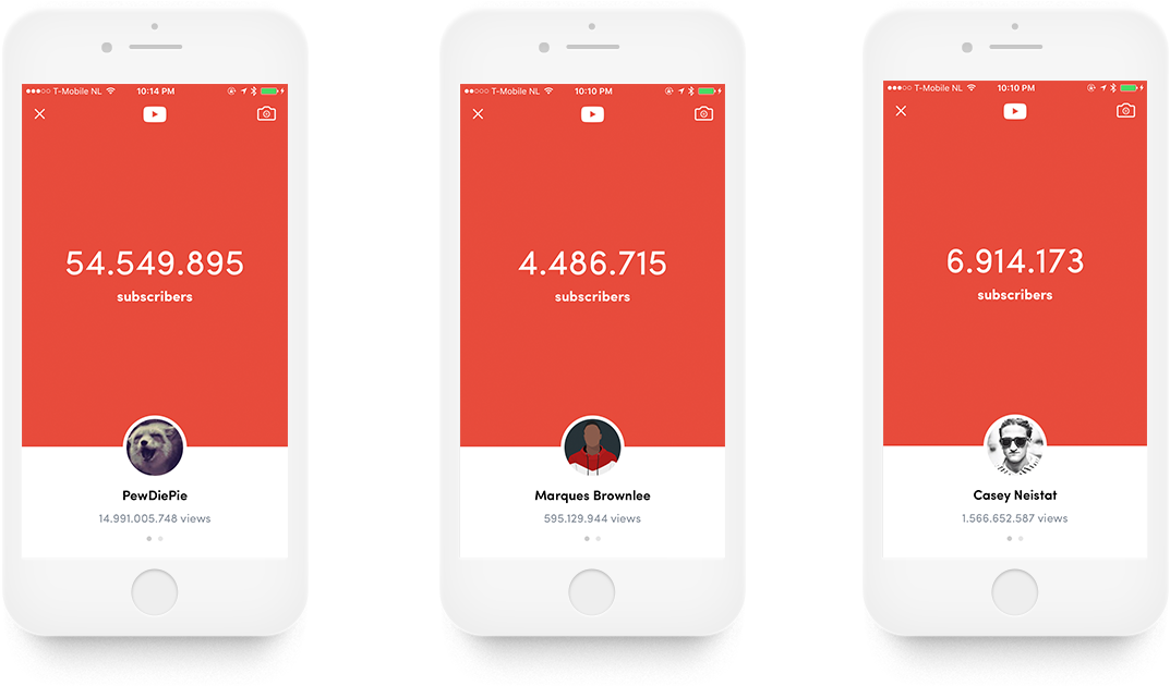 This Way, You Don't Have To Run The App 24/7 To Stay - Youtube Subscribe Counter App Ios (1100x724), Png Download