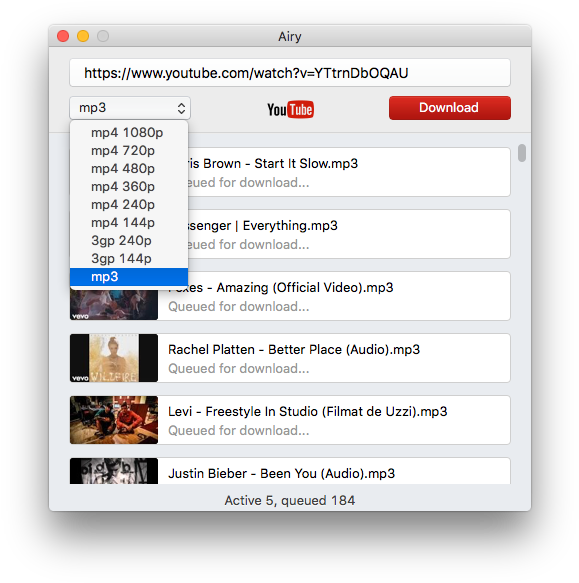 Airy Is An Exceptionally Friendly And Easy To Use App - Youtube-mp3 (594x598), Png Download