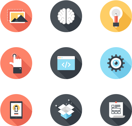 Creative Process - Process Flat Icon Png (600x564), Png Download