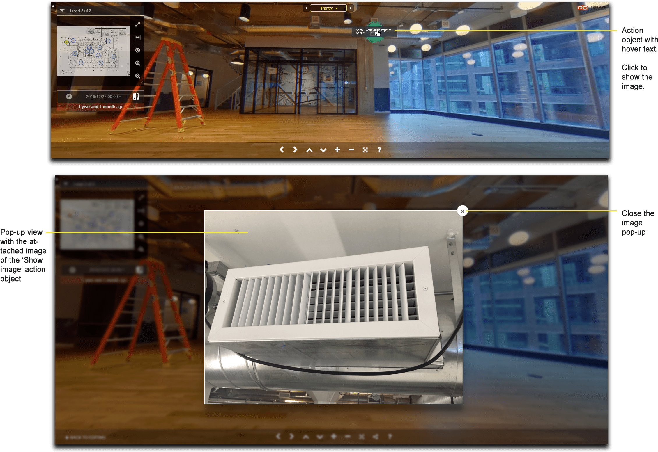 2d Images With Action Objects Attached - Floor (2316x1596), Png Download