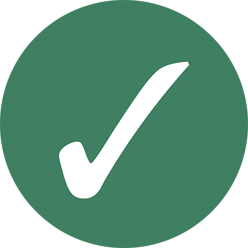 2 Tick In Circle Green Blue - Blue (500x500), Png Download