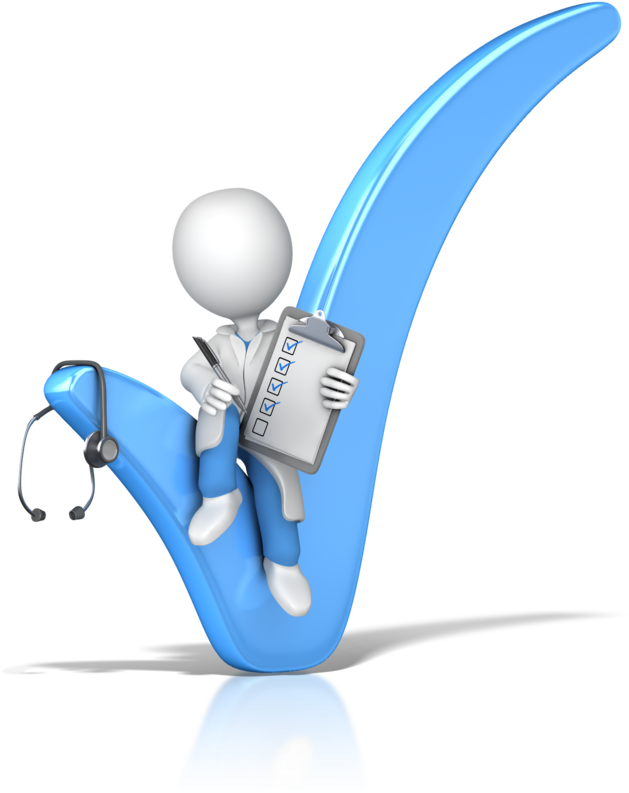 Check Up, Training - Check Mark Presenter Media (636x797), Png Download