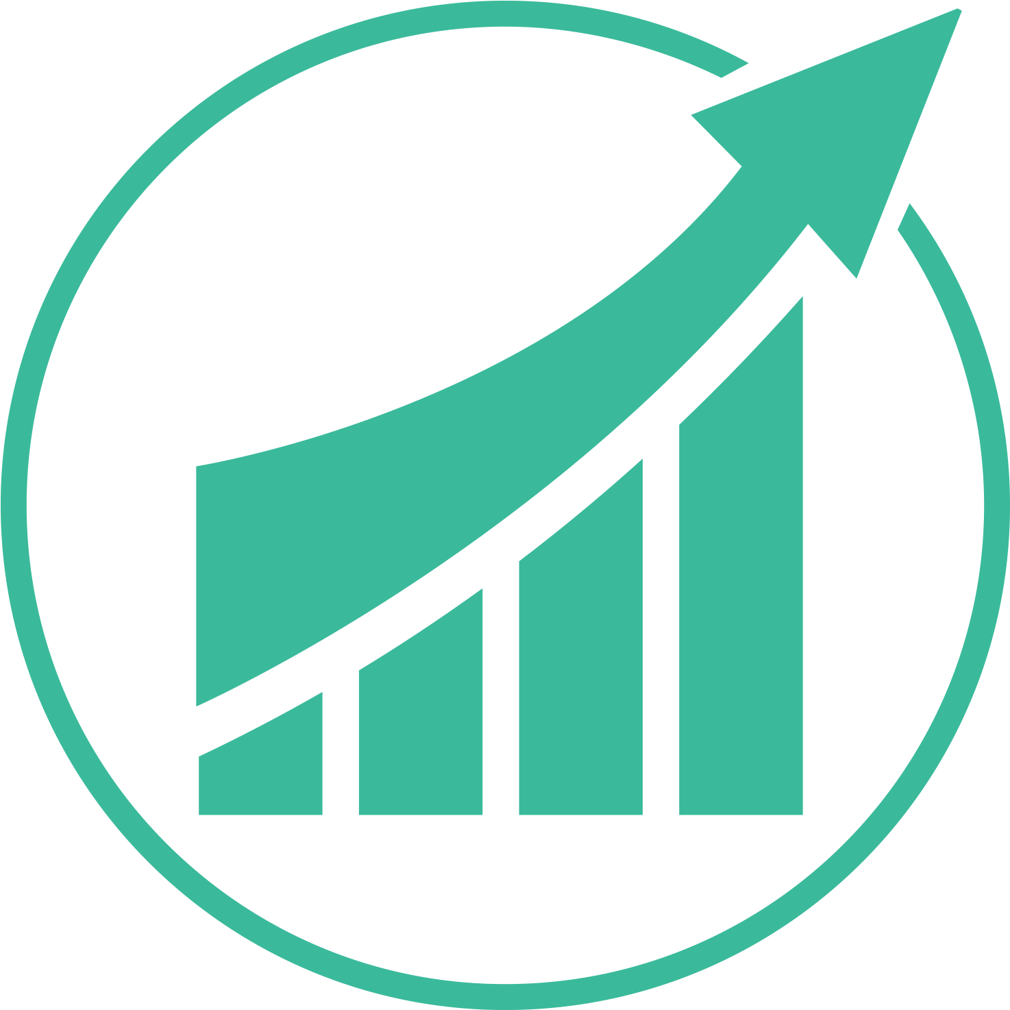 Shaping Our Future - Simbolo De Crecimiento Economico (1500x1500), Png Download