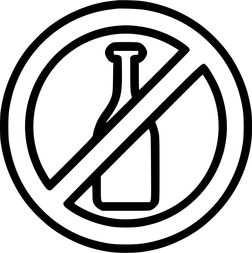 No Alcohol Prohibit Not Allow Comments - Portable Network Graphics (980x982), Png Download