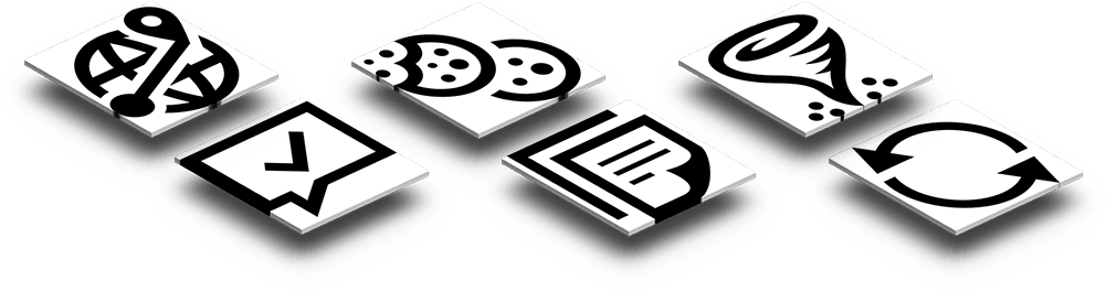 All Icons Share The Same Simple Styling And Can Be (1080x300), Png Download