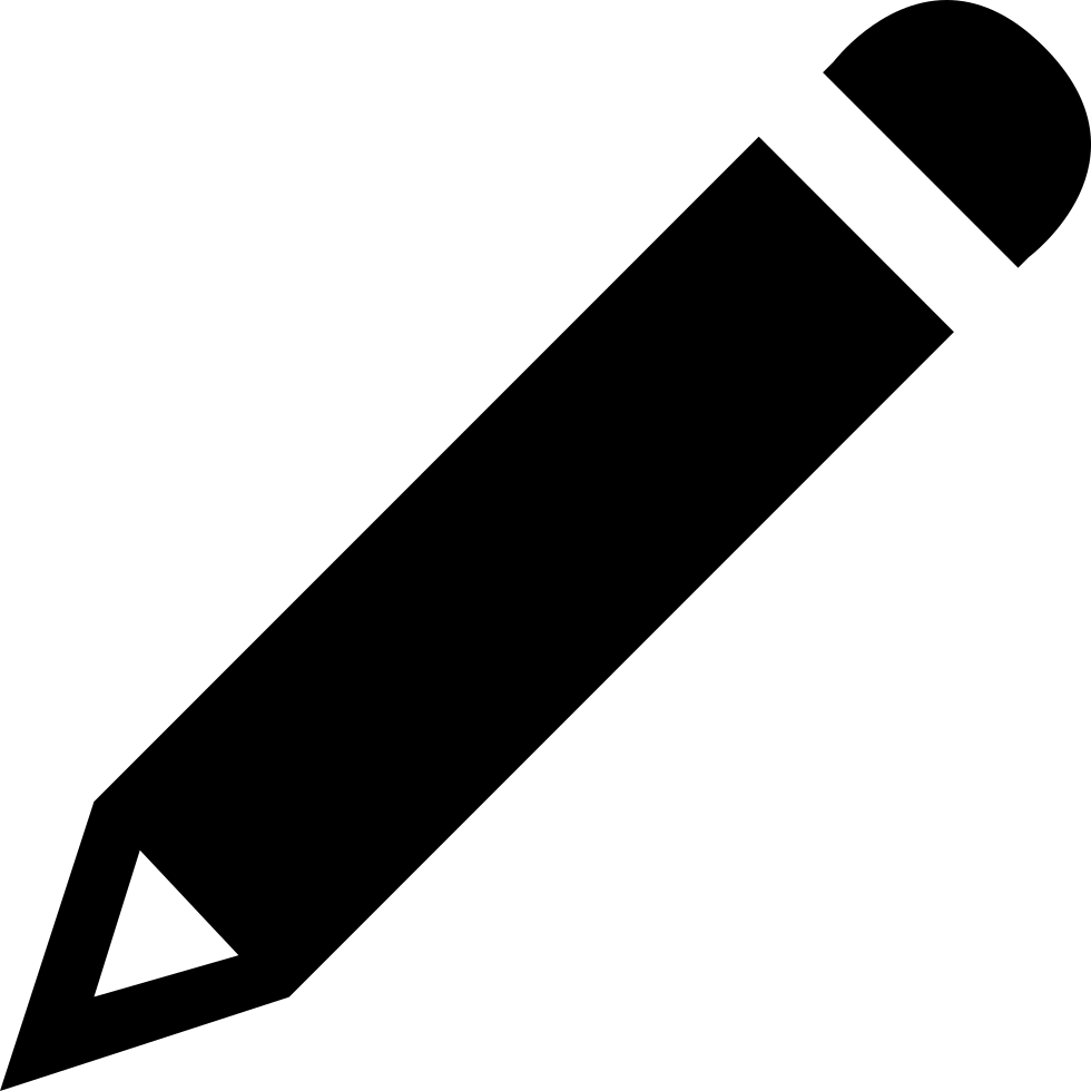 Pencil Write Blog Save Note Icon Free Download Png - Pencil (980x980), Png Download