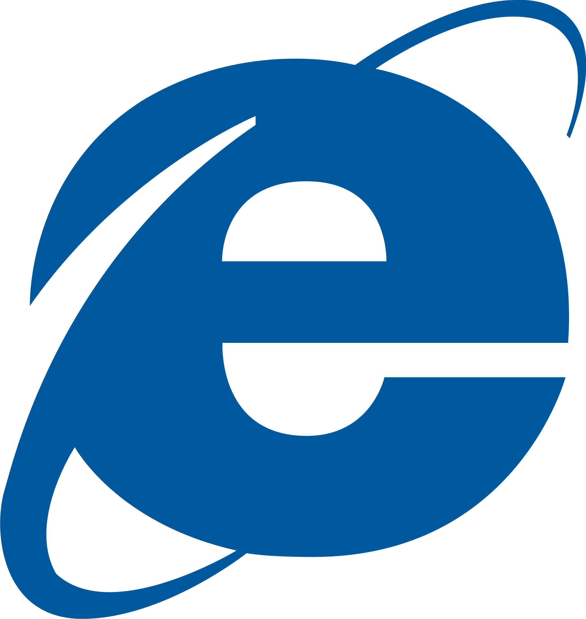 Internet Explorer Windows 10 Logo (2034x2150), Png Download