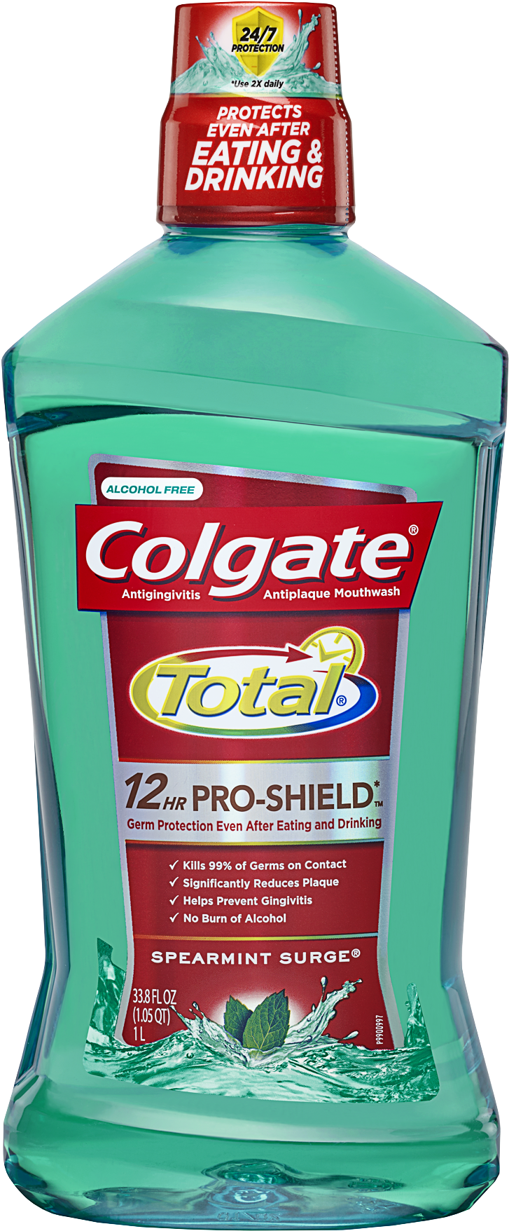 Listerine Total Care Zero Alcohol-free Mouthwash, Fresh - Colgate Mouthwash Png (1800x1800), Png Download