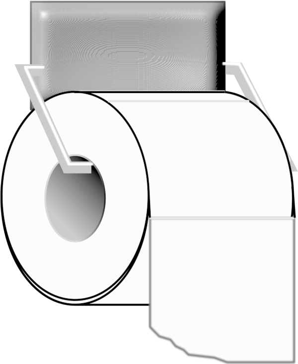Toilet Paper Rss Line Art Web Feed - Toilet Paper Clipart (599x750), Png Download