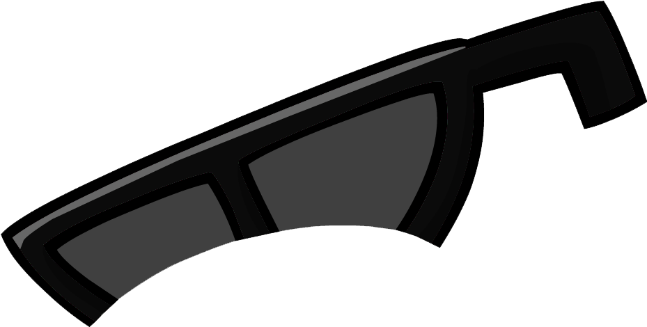 Black Sunglasses - Club Penguin Glasses Custom (928x495), Png Download