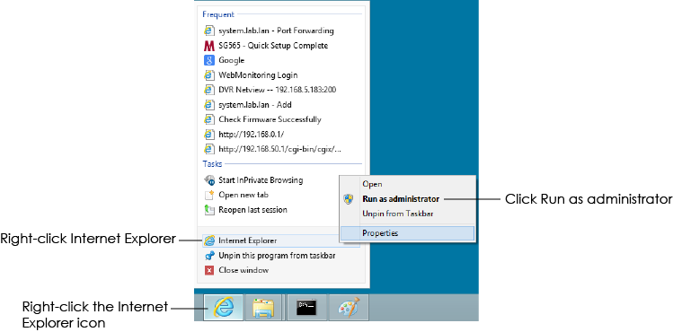 Right-click Internet Explorer Icon Then Internet Exploer - Internet Explorer (749x370), Png Download