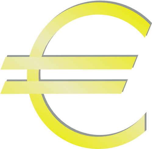 How To Set Use Euro Financial Symbol Clipart - Euro Emblema (498x595), Png Download