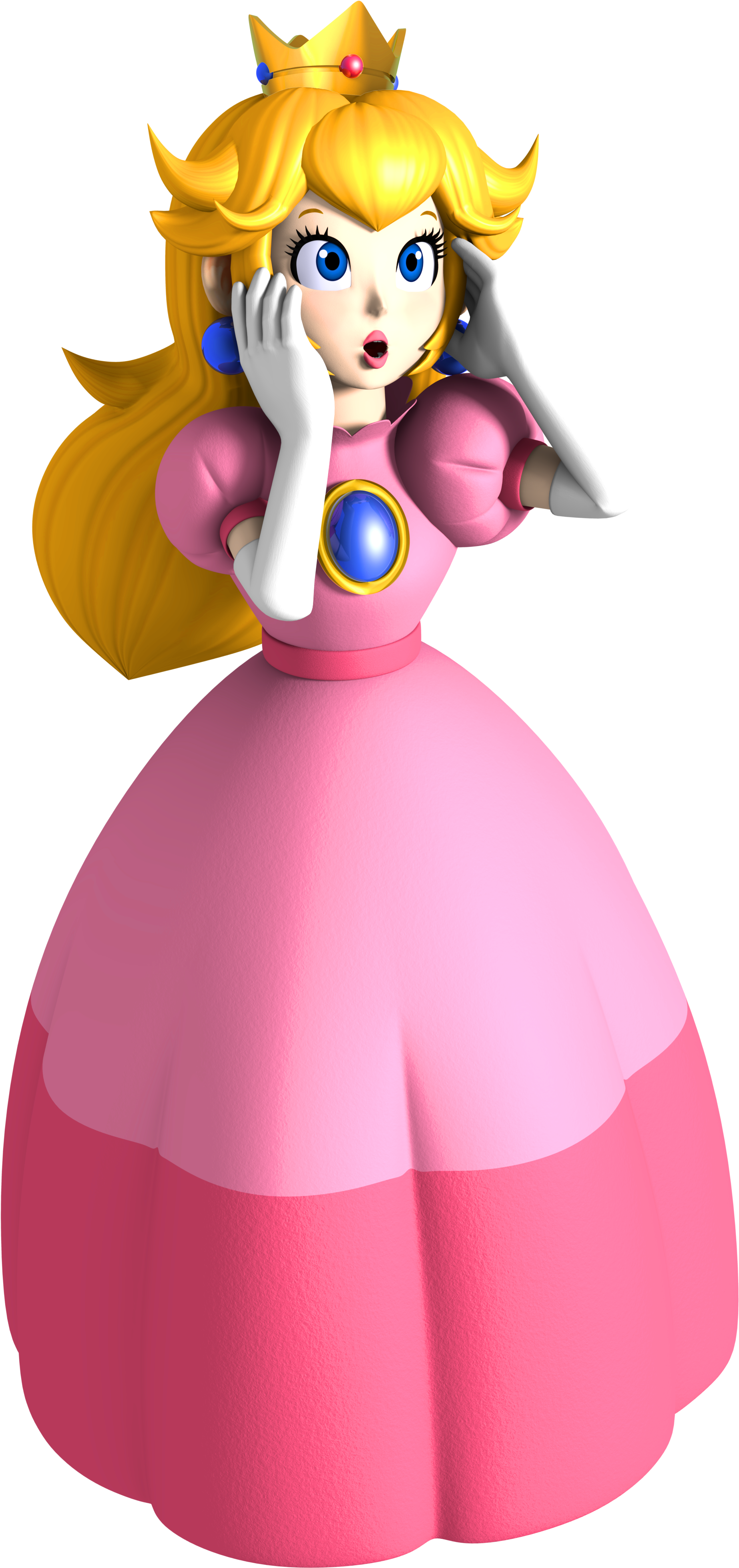 Mp3-peach - Princess Peach 64 (1910x3970), Png Download