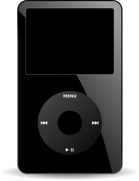 Ipod Clipart Mp3 Player - Ipod Clipart (456x597), Png Download
