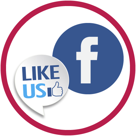 Follow Us - Circle (450x450), Png Download