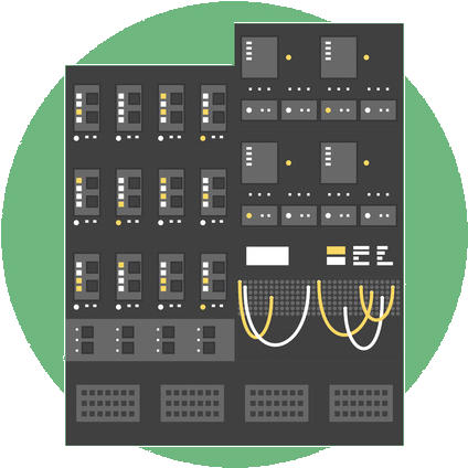 Accueil - Tinycluster - Serveur Flat Design (775x775), Png Download