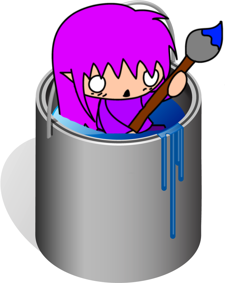 Paint Bucket Icon - Paint Can No Background (1000x1000), Png Download