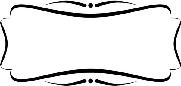 Decorative Badge Rectangle Rubber Stamp - Line Art (600x600), Png Download