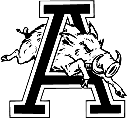 Arkansas Razorback - Vintage Arkansas Razorback Logo (436x405), Png Download