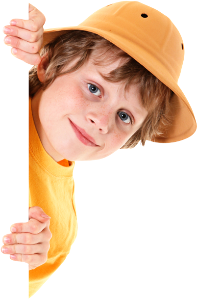 Child Peeking (549x874), Png Download