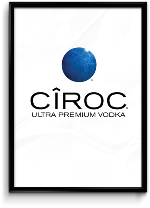 Ciroc Poster - Ciroc Vodka Logo (383x479), Png Download