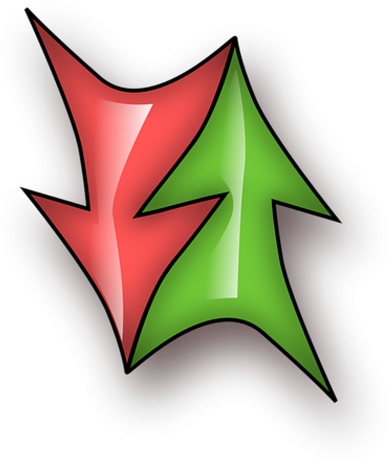 When Cardinal Health Acquired Johnson And Johnson's - Arrows Going Up And Down (847x1009), Png Download