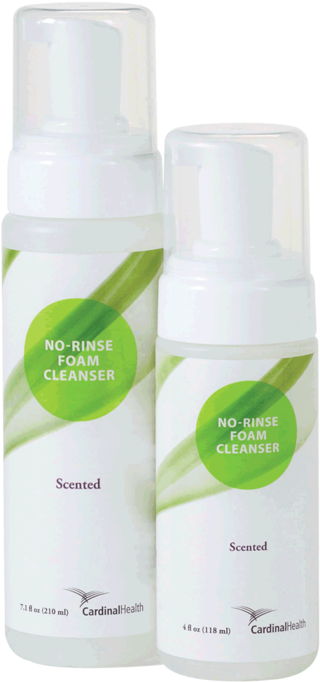 Cardinal Health - No-rinse Foam Cleanser 7.1 Oz, Fragrance-free (532x1024), Png Download