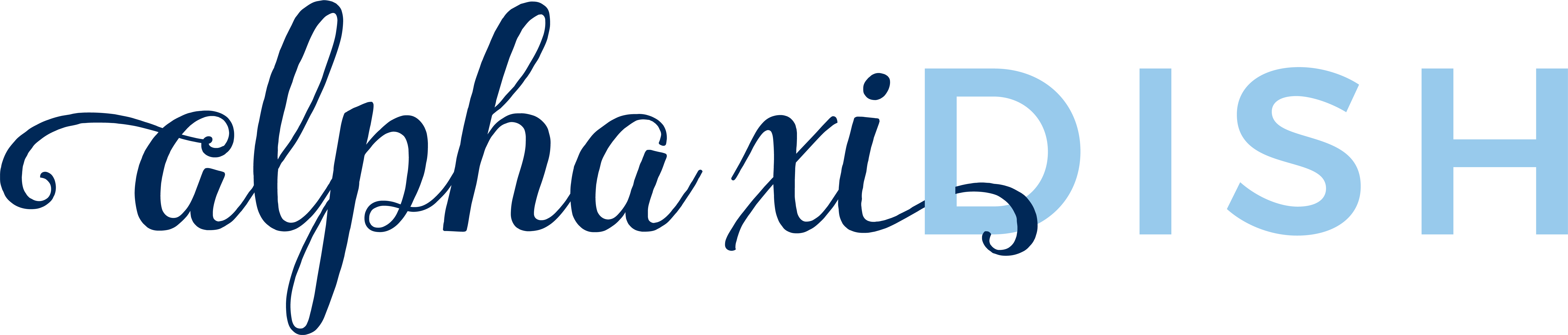 Logo For Alpha Xi Dish - Logo (6420x1373), Png Download