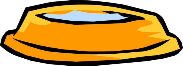 File - Water Dish - Png - Club Penguin Water Bowl (640x232), Png Download