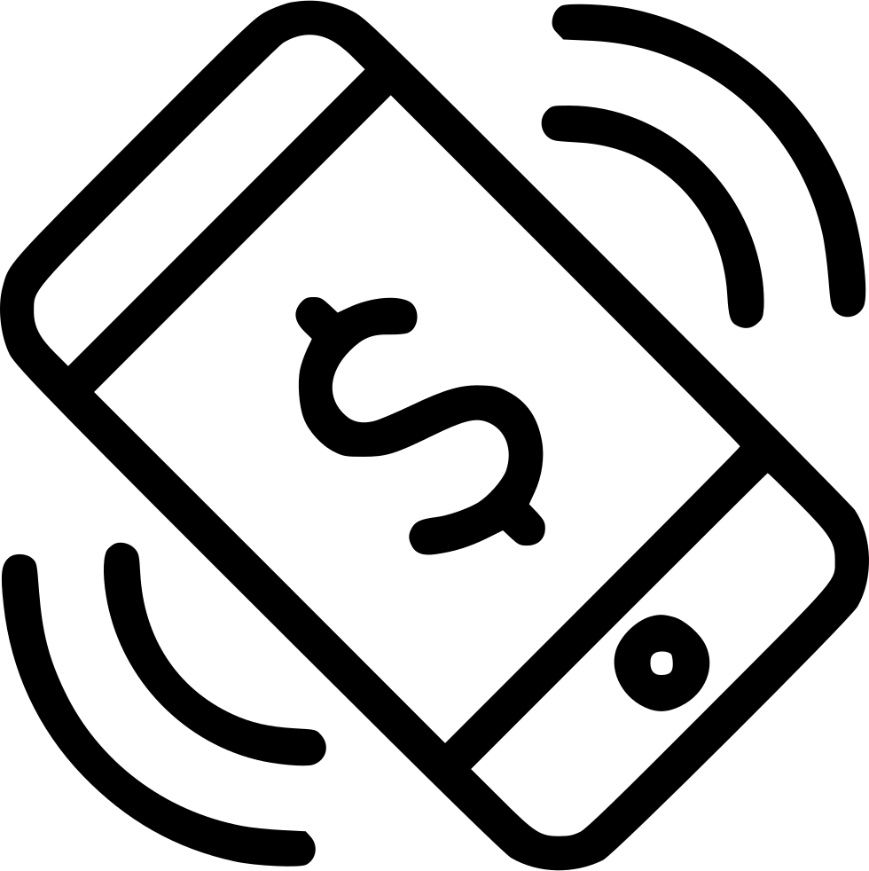 Mobile Phone Payment Nfc Comments - Cashless Payment Icon Png (980x982), Png Download