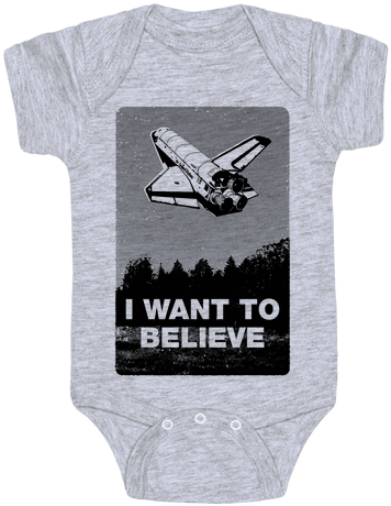 I Want To Believe Baby Onesy - Neil Degrasse Tyson Baby Clothes (484x484), Png Download