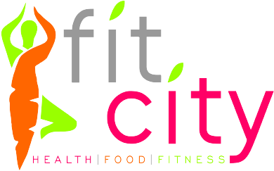 Fit City Logo Web - Logo Food Fitness (551x389), Png Download