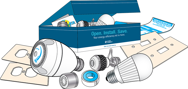 Myenergykit - Duke Energy Water Saving Kit (800x381), Png Download