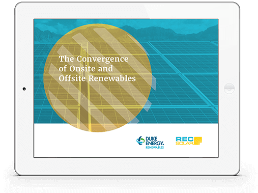 Onsite Offsite Renewables Enterprise Commercial Solar - Duke Energy (507x379), Png Download