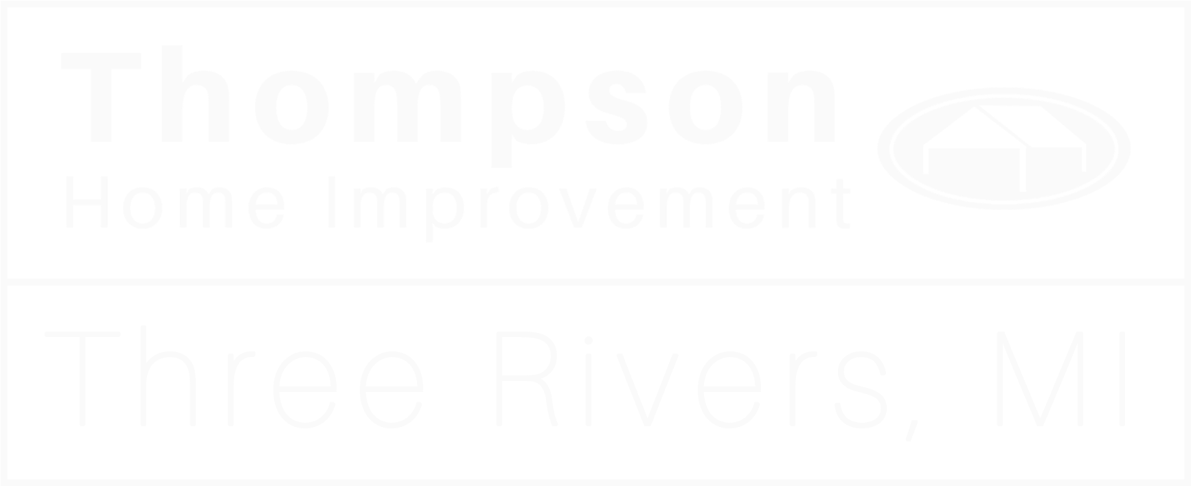 269 244 4379 Serving Southwest Michigan - Thompson Home Improvement (1776x756), Png Download